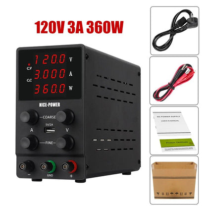 Digits Adjustable Switching Power Supply AC To DC 30V 10A/5A For Battery Charging/Laboratory Teaching, Chemical Electroplating