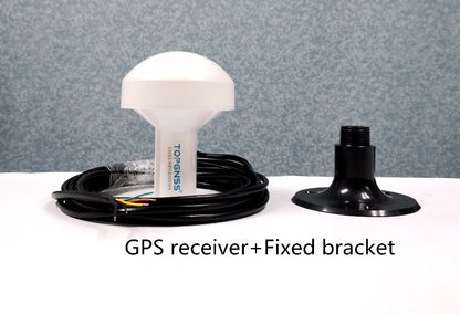 TOPGNSS RS232 GPS marine GPS receiver antenna module NMEA 0183 baud rate 4800 voltage 12V  cable is 5 meters.