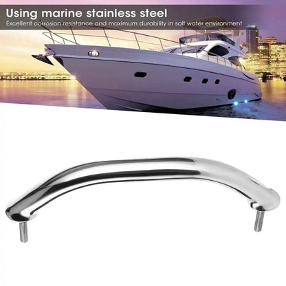 Marine Boat Handle Door Grab Bar Handrail Oval Stainless Steel Rail Grip for Hatch Deck