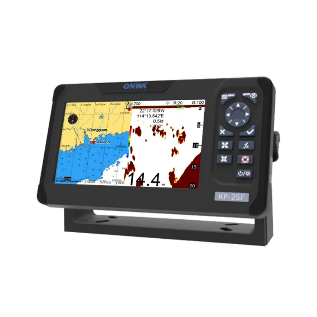 ONWA KP-25F 5-inch Marine GPS Chart Plotter with fish finder KP-25 series