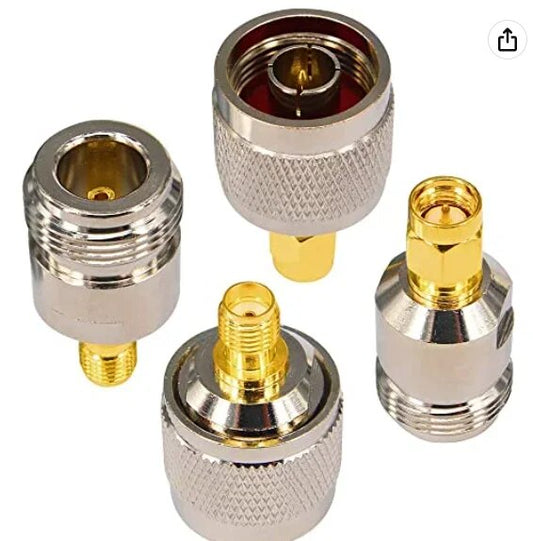 Optimized VSWR Upgraded SMA 4G Antenna Adapter SMA to N Type Adapter CB Radio Connector Kits for Cell Booster CB Radio Antenna S