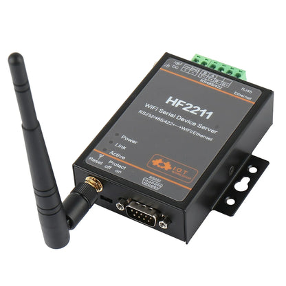 HF2211 Serial to WiFi RS232/RS485/RS422 to WiFi/Ethernet Converter  Module for Industrial Automation Data Transmission  HF2211A