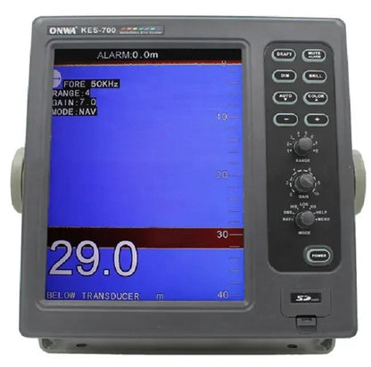 ONWA KES-700 10.4 pouces écho-sondeur de navigation/détecteur de poisson/sondeur avec stockage de mémoire et rappel des données de profondeur
