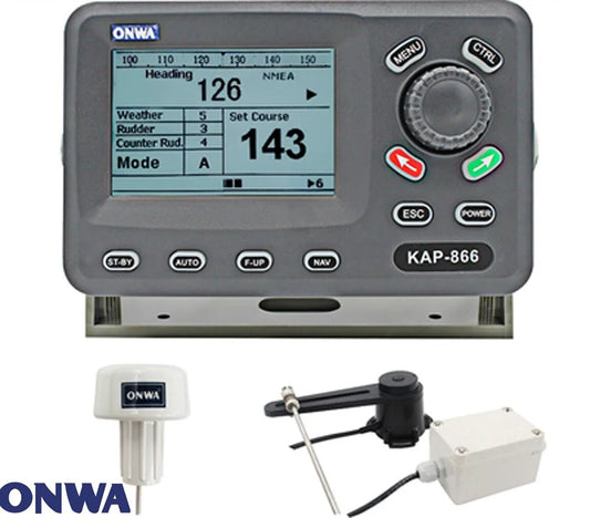 Système de pilote automatique ONWA KAP-866, télécommande, système de pilote automatique marin de 4.5 pouces (pilote automatique) avec certificat CCS