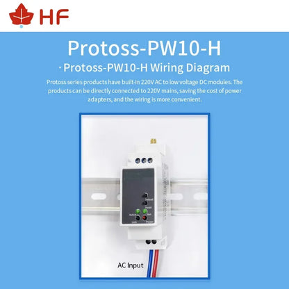 High Flying Protoss-PW11 RS485 Wired to Wifi Wireless Serial Server Rail Mounting DTU RS485 to WIFI serial server