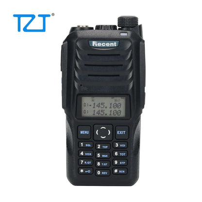 RS-589 Professional 10W 12KM VHF UHF Radio Walkie Talkie Portable Handheld Transceiver with LED Flashlight