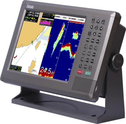 Sondeur marin/sondeur d'écho de 10.4 pouces pour bateau de pêche et navires XINUO XF-1069GF sondeur d'écho détecteur de poisson GPS Combo 
