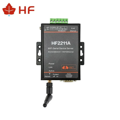 HF2211A Industrial Modbus RS232 RS485 RS422 to WiFi Ethernet Converter D2D Function TCP IP Telnet MQTT 4M Flash Serial Server