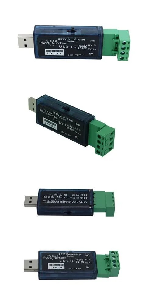 LX08A USB vers 485, USB vers 232 USB vers RS232 485 convertisseur Double fonction transmission transparente bidirectionnelle câble série 500m 