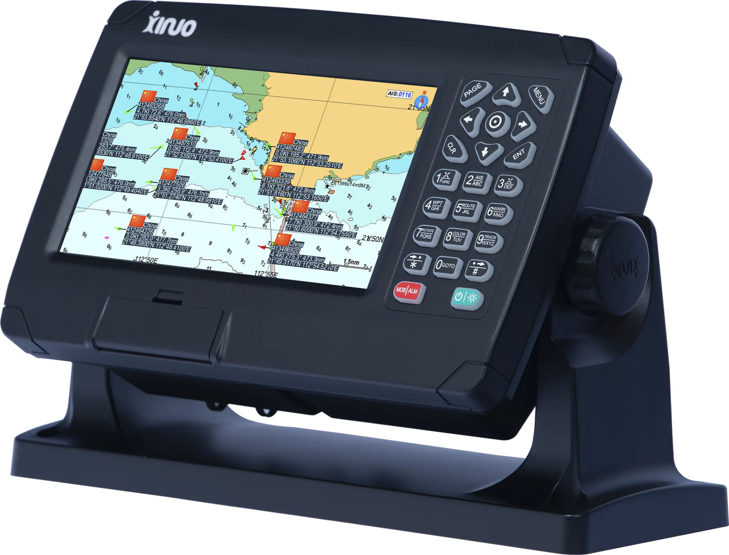 Marine Electronics marine GPS chart plotter with AIS class B transponder small size LCD monitor 7" XINUO XF-607B NMEA0183 CE IMO