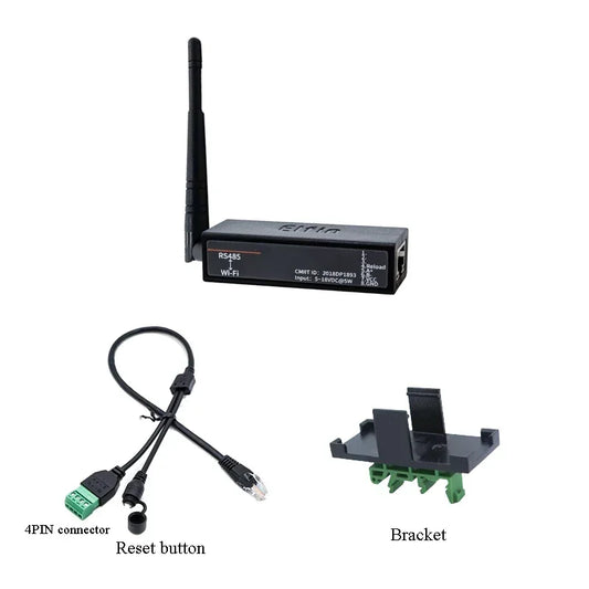 Serial Port RS485 to WiFi Serial Device Server Elfin-EW11 Support TCP/IP Telnet Modbus TCP Protocol IOT Data Transfer Converter