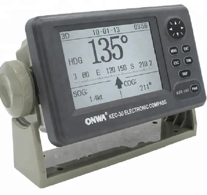 Boussole électronique Fluxgate ONWA KEC-30G(MK2) avec GPS/boussole GPS électronique KEC-30G avec boussole GPS hémisphère V104S 