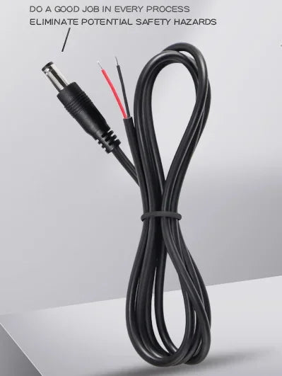 2 pcs 5.5*2.1mm DC Male Female Cable Connector 2pin Power Adapter Wire 5.5x2.1 Cable Led Strip Light Connector Camera Jack
