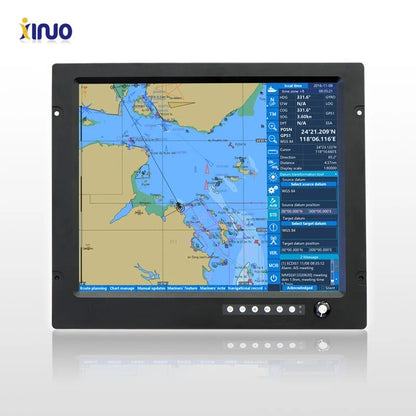 XINUO – moniteur lcd marin à écran 19 pouces, pour radar, sonar, sondeur, écho, boussole, traceurs 
