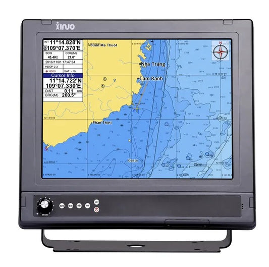 Pièces et matériel maritimes Moniteur lCD TFT marin XINUO grand écran 12 pouces HM-2612 certificat CE norme IMO 