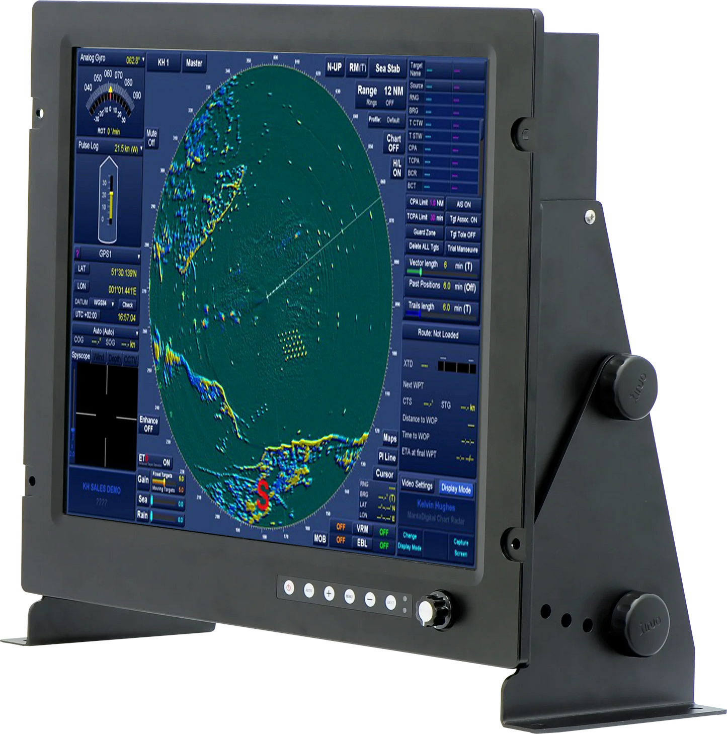 Pièces de rechange marines électronique marine XINUO 19 "grand écran d'affichage de moniteur LCD TFT HM-2619 certificat CE norme IMO 