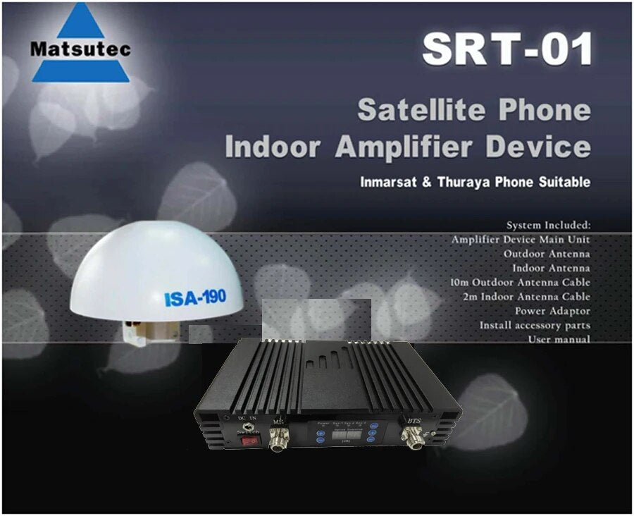 Matsutec STR-01 Wireless repeater Satellite Phone Indoor GPS Repeater / Amplifier Device (Inmarsat & Thuraya Suitable)