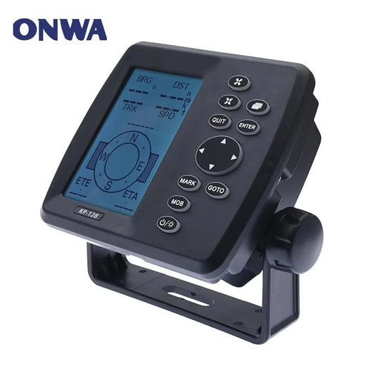 ONWA KP-128 4.3 pouces LCD navigateur Satellite GPS/SBAS système de Navigation DC12V-24V avec antenne GPS pour bateau marin 