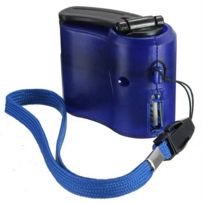 Mini chargeur manuel Portable d'urgence en plein air, chargeur USB, manivelle pour téléphones portables, sac à dos de Camping, Gadget 