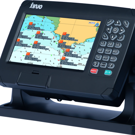 Traceur de cartes GPS marin, électronique marine, avec transpondeur AIS classe B, moniteur LCD de petite taille 7 "XINUO XF-607B NMEA0183 CE IMO 