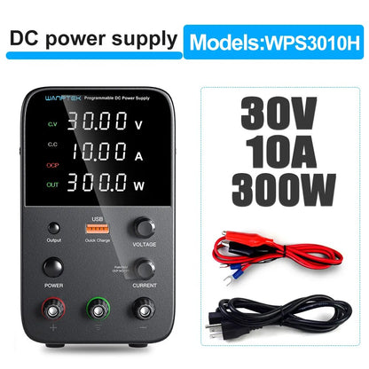 Wanptek Programmable DC Power Supply WPS3010H Laboratory Maintenance Workbench  30V 10A Voltage Current Regulator AC 220V 110V