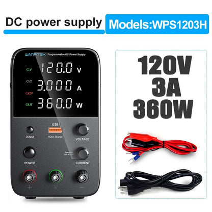 Wanptek Programmable DC Power Supply WPS3010H Laboratory Maintenance Workbench  30V 10A Voltage Current Regulator AC 220V 110V